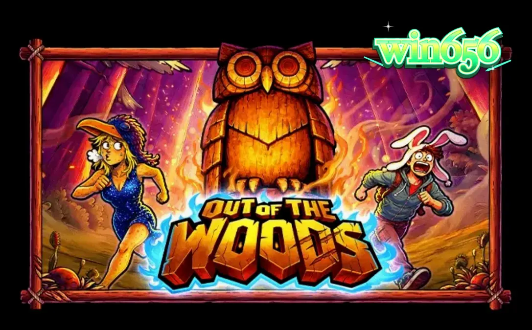 Interface do jogo de slot Out of the Woods em um smartphone moderno