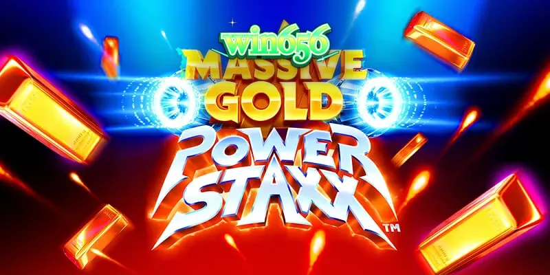 Interface futurista do slot Massive Gold Power Staxx com tema espacial